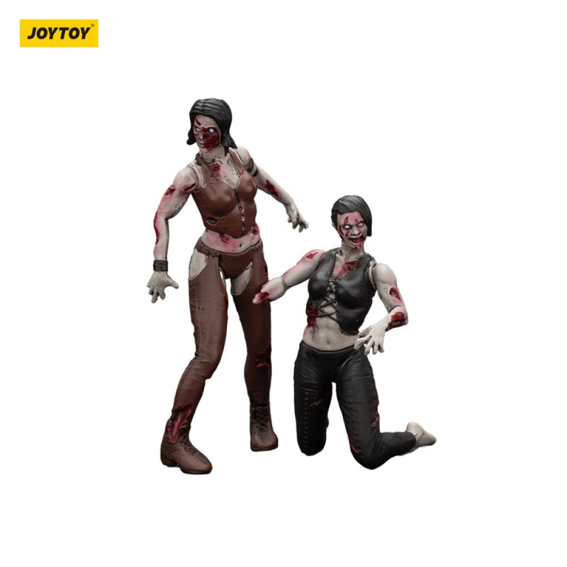 Zombie Dark Source Action Figures 2-Pack Female wrestlers 8 cm 5