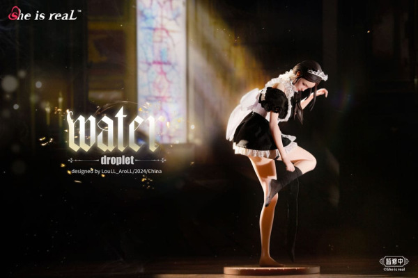 Original Character Dress Series PVC Statue 1/6 She is real Water Droplet Maid 27 cm 5