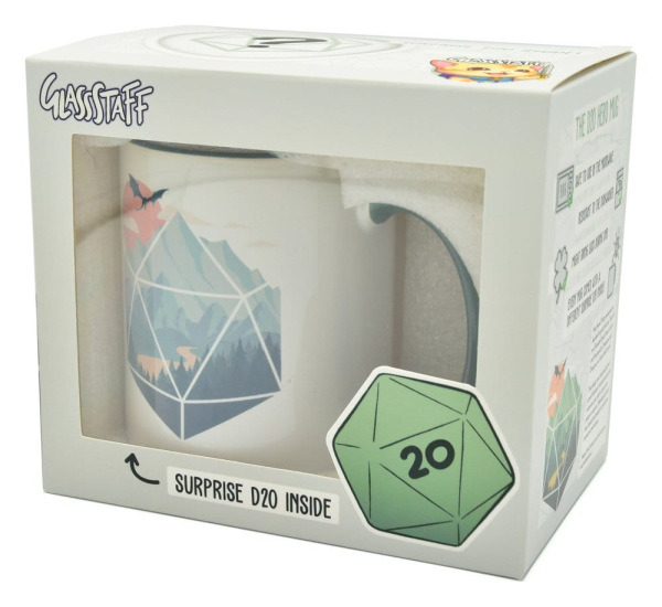 Glassstaff Gift Set Mug & Dice D20 A D20 Scene 2