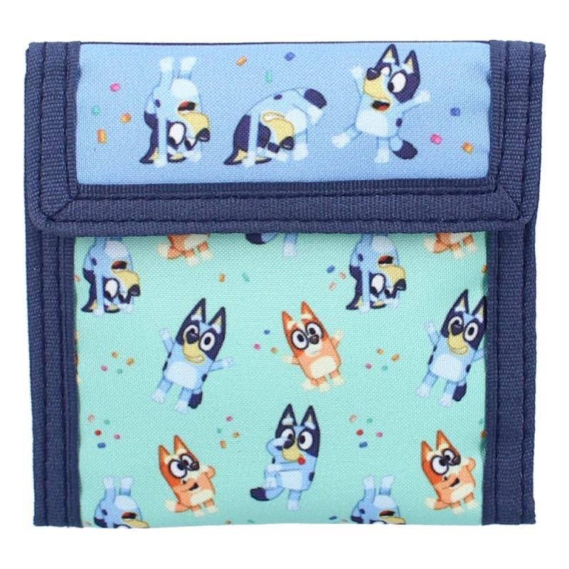 Bluey Wallet Black Bluey Best Friends Fun 2