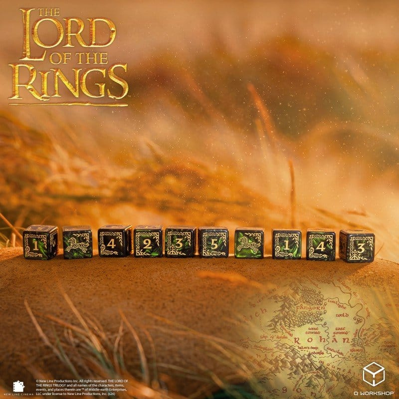 The Lord of the Rings: 10 D6 Dice Set Rohan 6