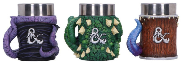Dungeons & Dragons Set of 3 Mini Tankards Mini Monster 9 cm 2