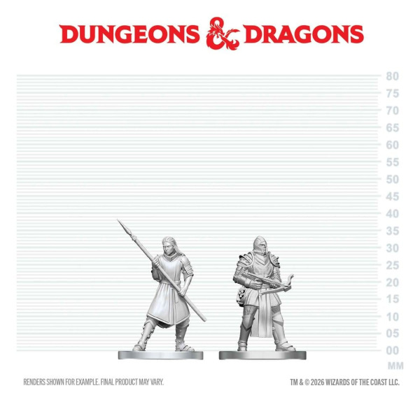 D&D Nolzur's Marvelous Miniatures Mini Figures Town Guards 13 cm 1