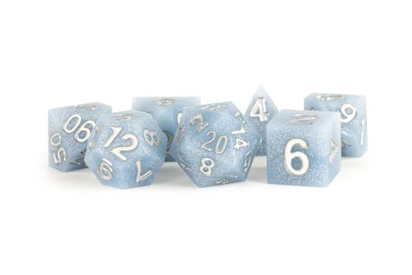 FanRoll Sharp Edge Silicone Dice Set Volcanic Soot (7) 1
