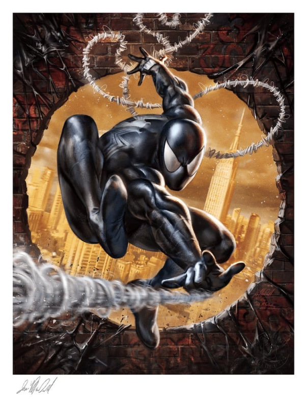 Marvel Fine Art Print The Amazing Spider-Man #300 Tribute (Black High-Gloss Variant) 41 x 61 cm - un