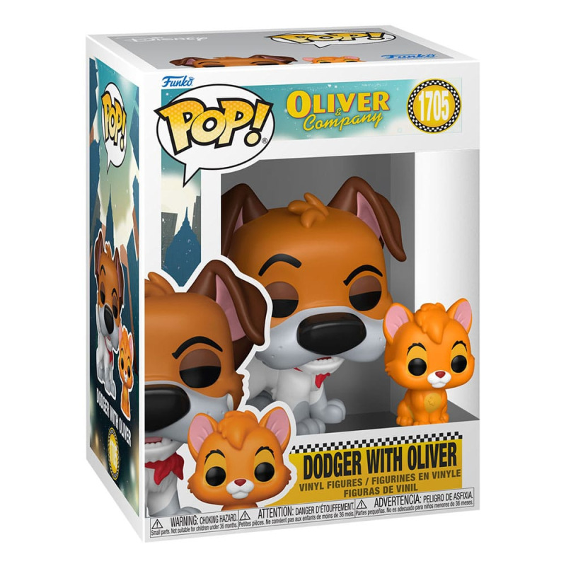 Oliver & Co. POP!&Buddy Movies Vinyl Figures Dodger w/Oliver w/Chase 9 cm Assortment (6) 1