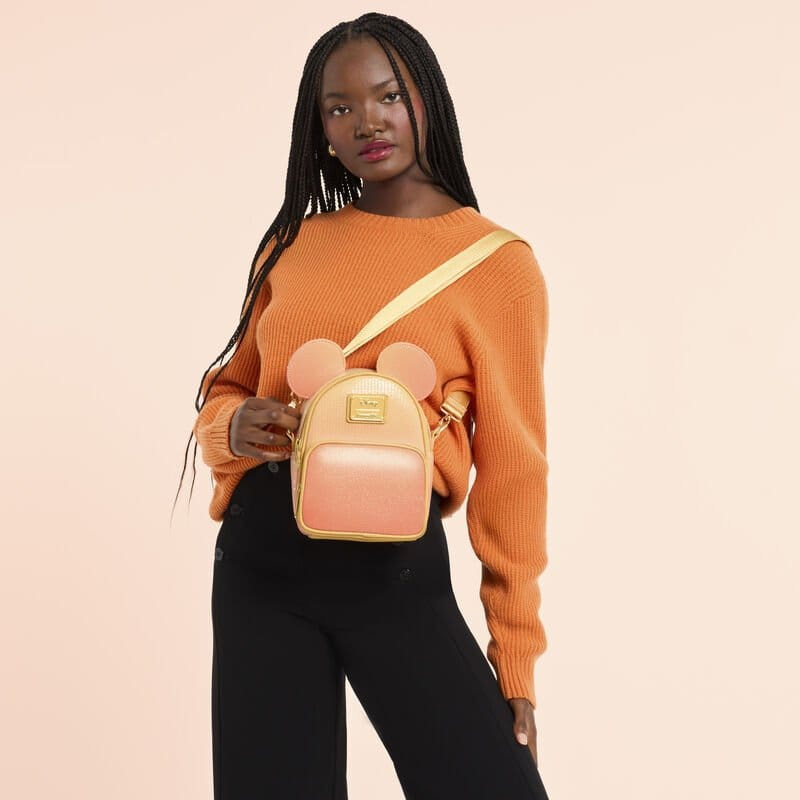 Disney by Loungefly Backpack and Tote Bag Mickey Mouse Glitter 1