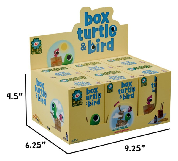 Box Turtle and Bird Mini Figures S1 9 cm Blind Box Display (6) 2