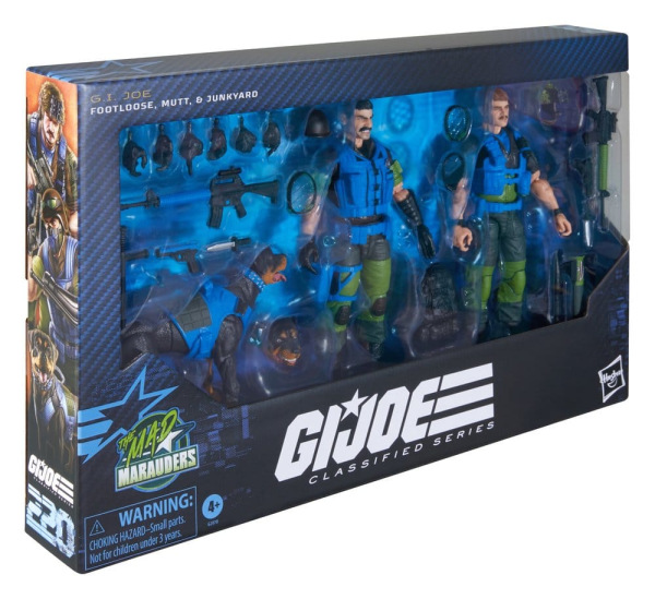 G.I. Joe Classified Series Action Figure 3-Pack #220 Mad Marauders: Footloose & Mutt & Junkyard 15 c 9