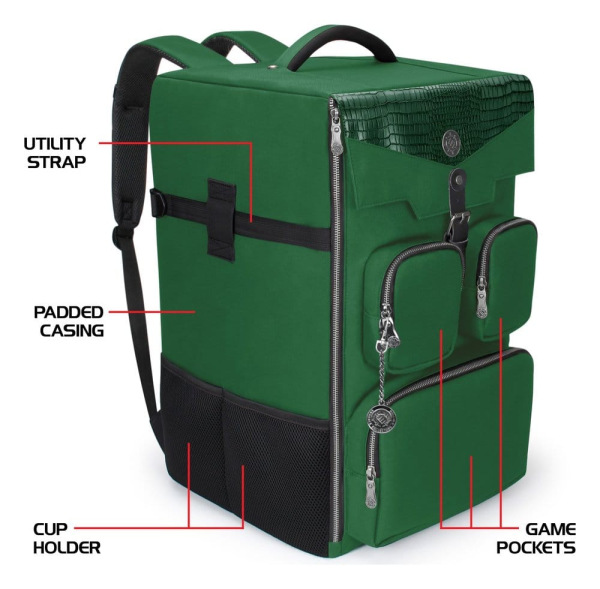 Enhance Board Game Backpack Collector's Edition Green 3