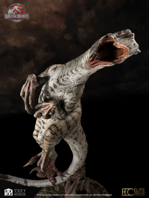 Jurassic Park III Maquette 1/4 Female Velociraptor White Queen 103 cm 3