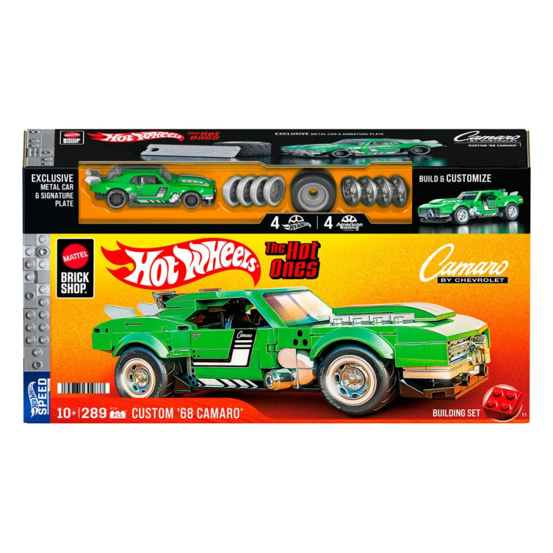 Mattel Brick Shop Hot Wheels Speed Series Building Set 1/32 Custom '68 Camaro 8