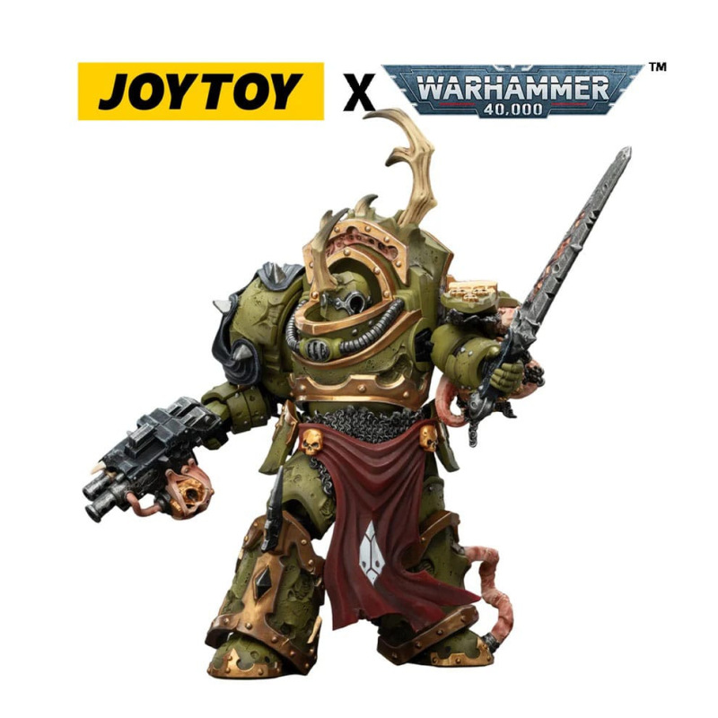 Warhammer 40,000 Action Figure Death Guard Blightlord Terminator 3 with Combi-bolter and Bubotic Bla 4
