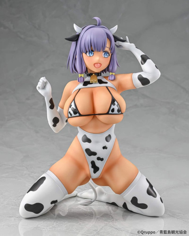 Nukitashi The Animation PVC Statue 1/5 Misaki Hotori Cow print costume Tanned Ver. 22 cm 11