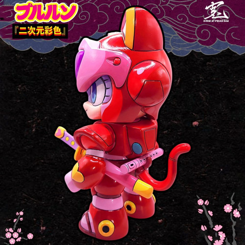 Samurai Pizza Cats Sofubi Addict Vinyl Figure Pururun (2nd Color Special Edition) 21 cm 4