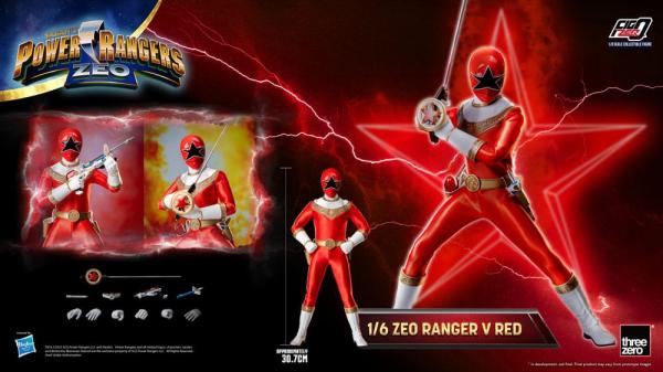 Power Rangers Zeo FigZero Action Figure 1/6 Ranger V Red 30 cm 10