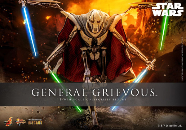 Star Wars Movie Masterpiece Diecast Action Figure 1/6 General Grievous 42 cm 1