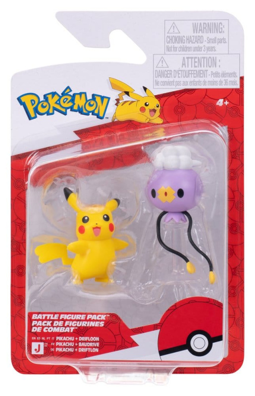 Pokémon Battle Figure 2-Pack Drifloon & Pikachu 6