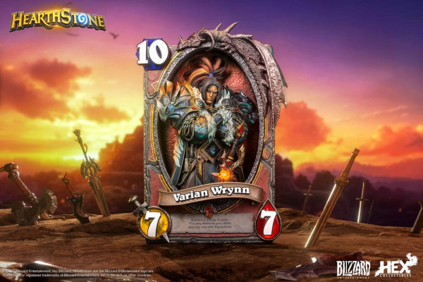 Hearthstone 3D Art Frame Statue Varian Wrynn 31 cm 1