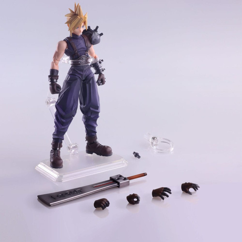Final Fantasy VII Bring Arts Action Figure Cloud Strife Hardedge Ver. 15 cm 8