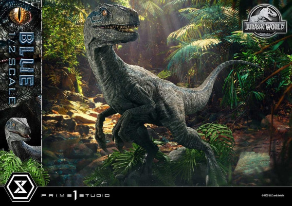 Jurassic World: Fallen Kingdom (Film) Legacy Museum Collection Statue 1/2 Blue 88 cm 3