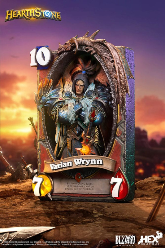 Hearthstone 3D Art Frame Statue Varian Wrynn 31 cm 11