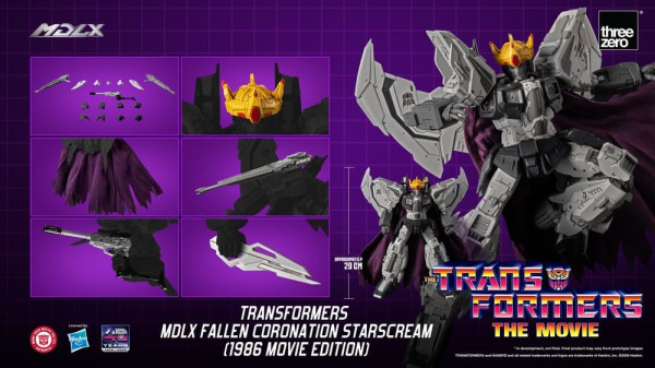 Transformers MDLX Action Figure Fallen Coronation Starscream (1986 Movie Edition) 20 cm 9