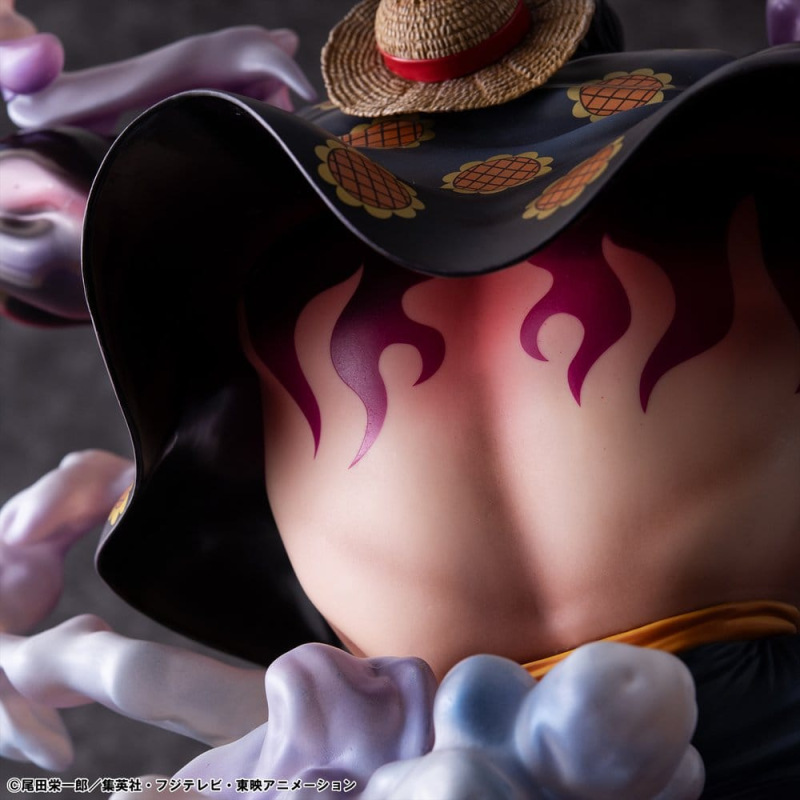 One Piece Portrait.Of.Pirates SA-Maximum PVC Figure Monkey D. Luffy Gear 4 Bounce-Man 10th Limited V 11