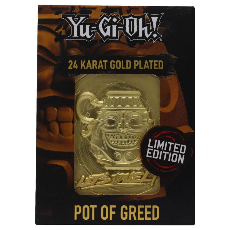 Yu-Gi-Oh! Replica Card Pot of Greed (gold plated) 3