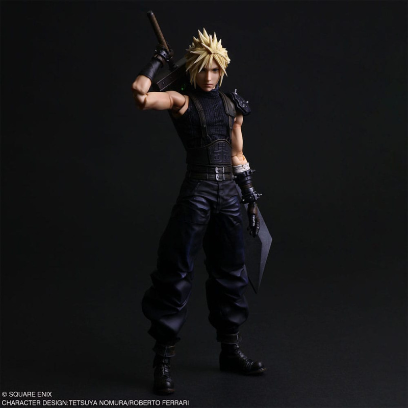 Final Fantasy VII Rebirth Play Arts Shin Action Figure Cloud Strife 27 cm 1