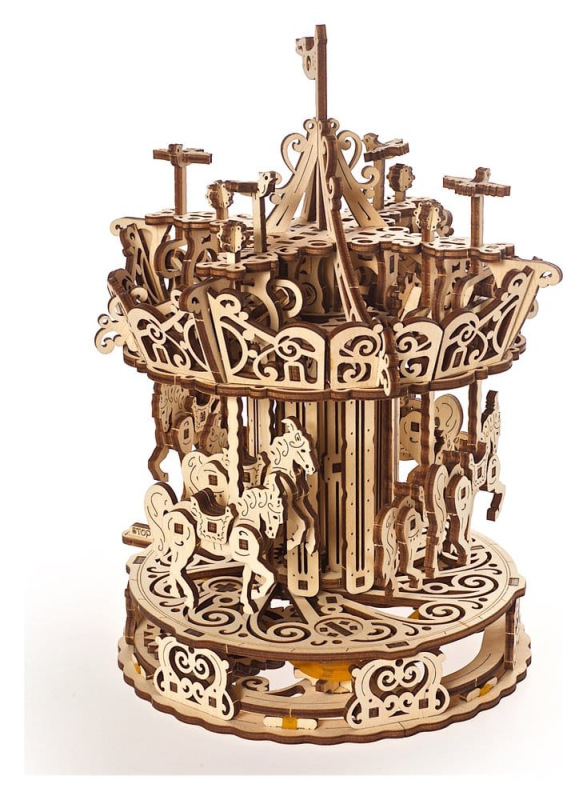 Ugears 3D Wooden Puzzle Carousel 6