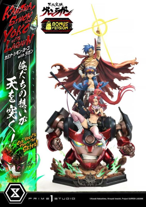 Gurren Lagann Ultimate Premium Masterline Series Statue 1/4 Kamina, Simon & Yoko with Lagann Deluxe