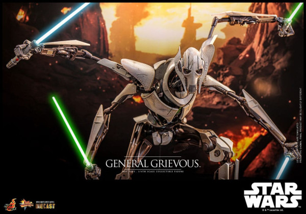 Star Wars Movie Masterpiece Diecast Action Figure 1/6 General Grievous 42 cm 10