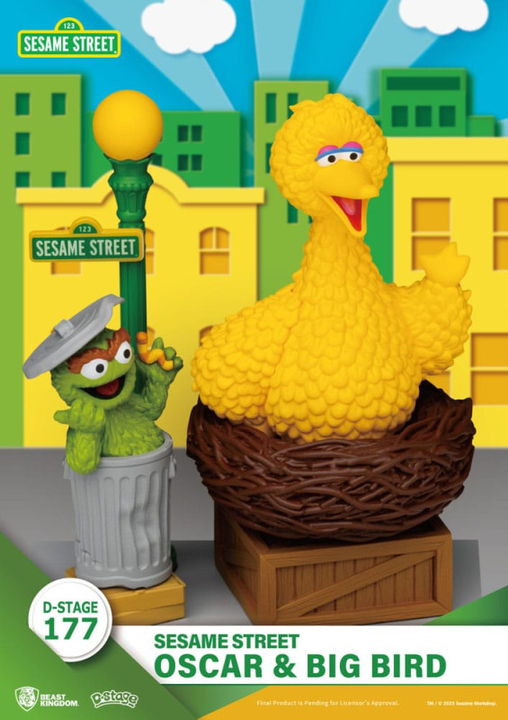 Sesame Street D-Stage PVC Statue Oscar & Big Bird 12 cm 4