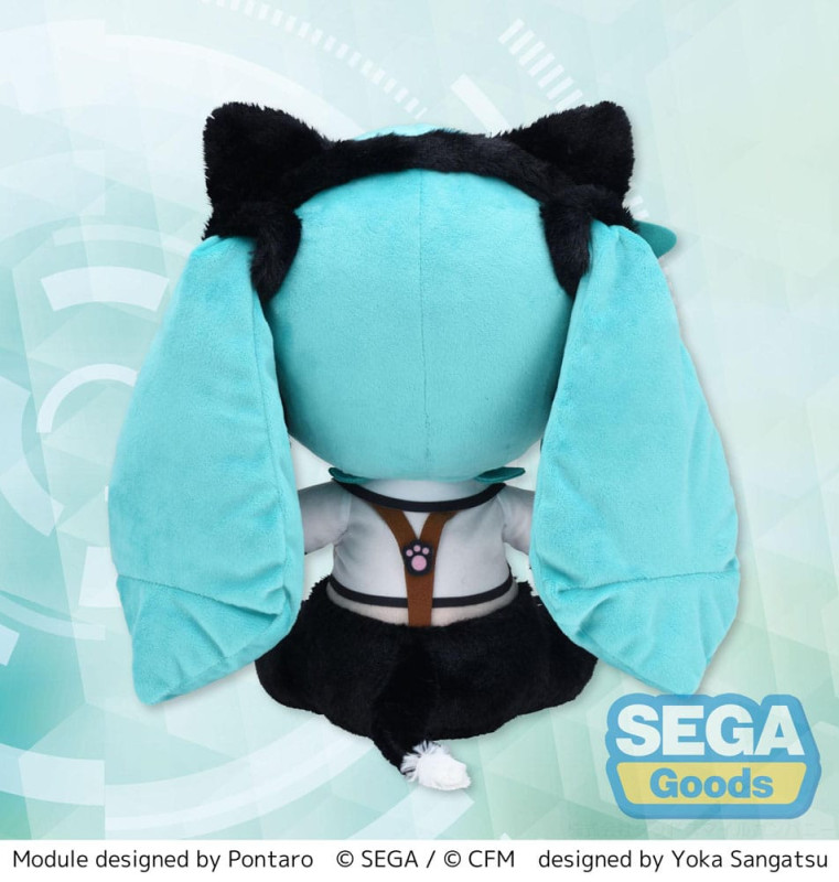 Hatsune Miku Project Diva Arcade Future Tone Fuwa Petit Plush Figure Hatsune Miku Kitty Cat LL 30 cm 3
