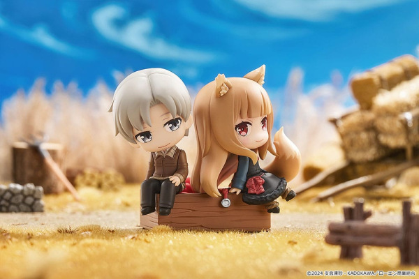 Spice and Wolf: Merchant Meets the Wise Wolf Mini Memory Mini Figure Lawrence & Holo 8 cm 5