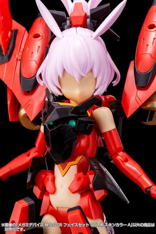 Megami Device M.S.G 05 Action Figure Accessory Set Face Sol Skin Color A