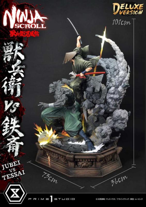 Ninja Scroll Ultimate Premium Masterline Series Statue 1/4 Jubei Versus Tessai Deluxe Bonus Version 11