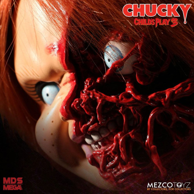 Child´s Play 3 Designer Series Talking Pizza Face Chucky 38 cm 1