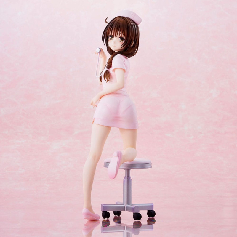 To Love-Ru Darkness Statue PVC Mikan Yuki Nurse Cos 25 cm 12