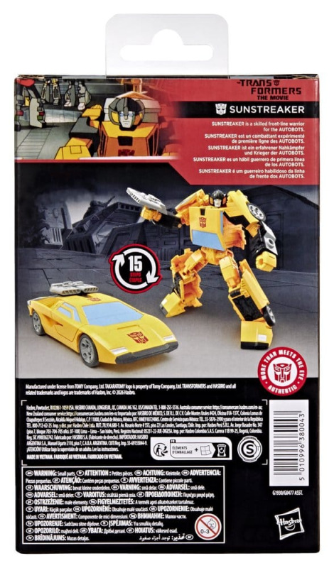 The Transformers: The Movie Studio Series Deluxe Class Action Figure Sunstreaker 11 cm 1