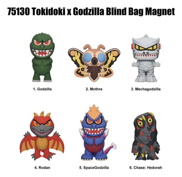 Tokidoki x Godzilla Magnets Blind Pack Serie 1 Display (12) 2