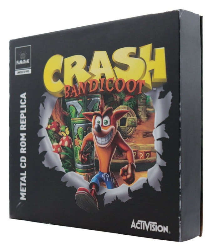 Crash Bandicoot Replica Metal CD-ROM Collectible Limited Edition 11 cm 4