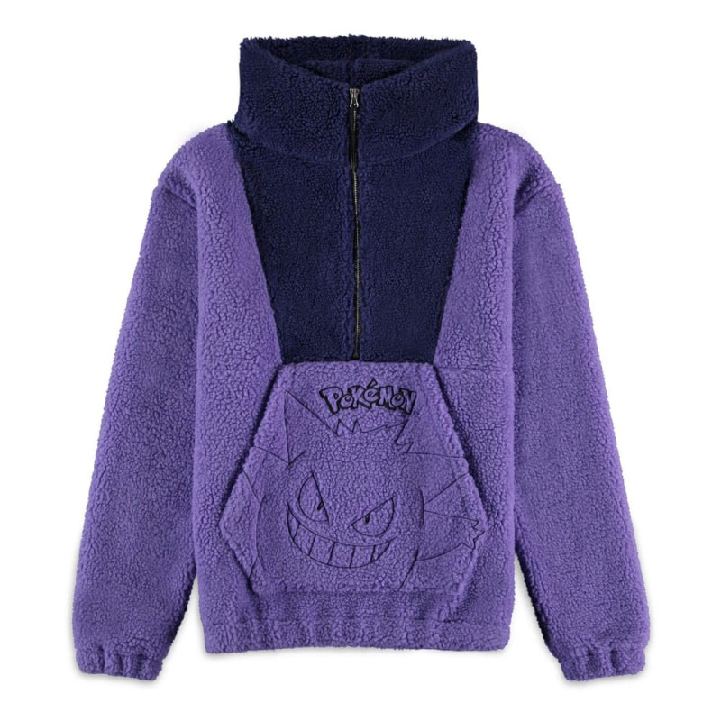 Pokémon Sherpa Hooded Sweater Gengar Size M 1