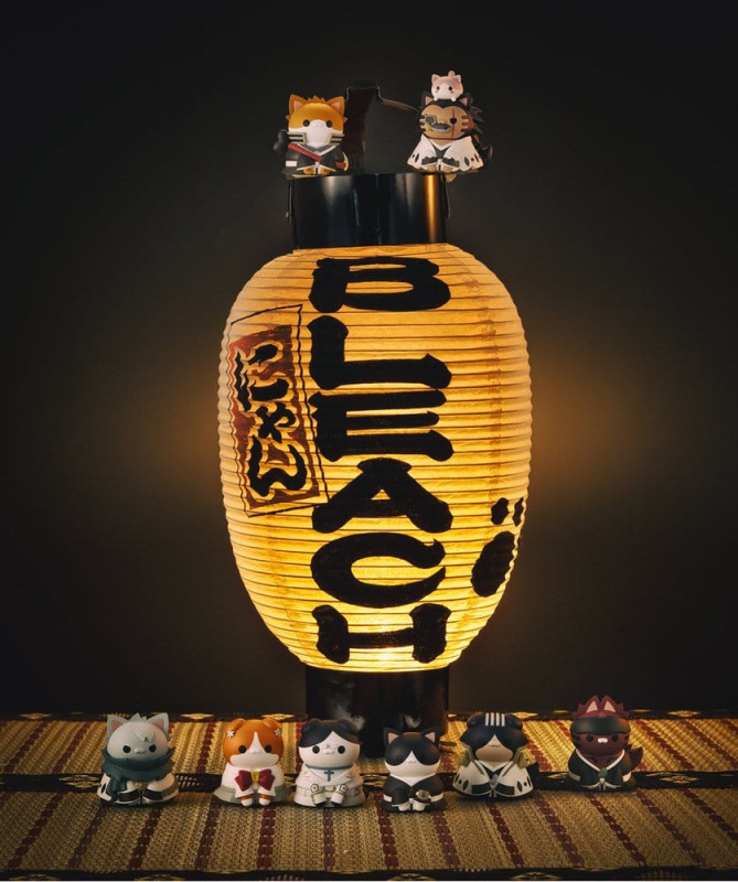 Bleach Mega Cat Project Minifigures 3 cm Thousand-Year Blood War Bleach Nyan Blind Box Display (8) ( 10