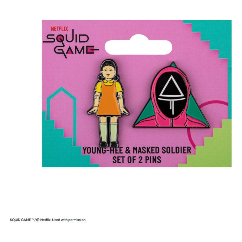 Squid Game Pins 2-Pack Young-hee & Soldier 1