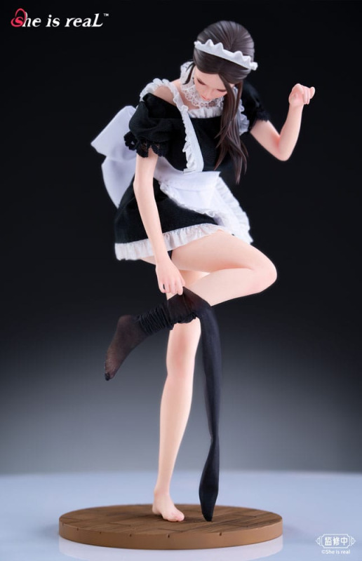 Original Character Dress Series PVC Statue 1/6 She is real Water Droplet Maid 27 cm 10