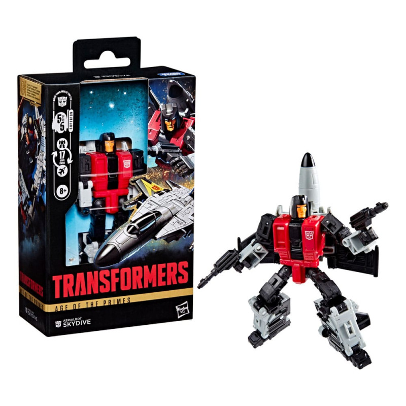 Transformers Age of the Primes Deluxe Class Action Figure Aerialbot Skydive 14 cm 2