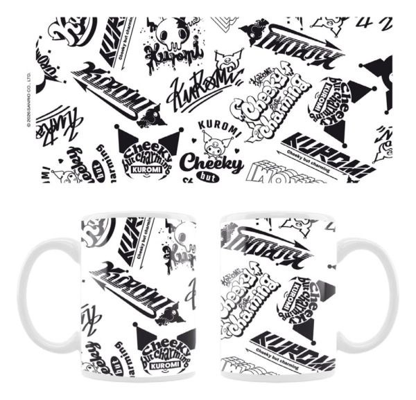 Sanrio Mug Kuromi Street logos