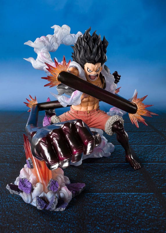 One Piece Figuarts ZERO Extra Battle PVC Statue Monkey D. Luffy Gear 4 Snake Man King Cobra 21 cm 1